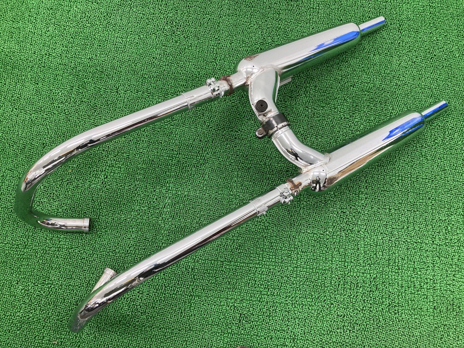 W650純正マフラー_K470フルエキ_サイレンサー_エキパイ_エキゾースト_パイプEJ650A_車検_交換用に W650 純正サイレンサー K470