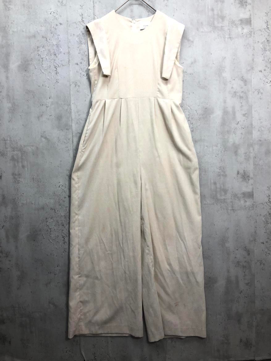 CLANE クラネ 田中みなみ スクエアスリーブ オールインワン size2|ベージュ ◎レディース