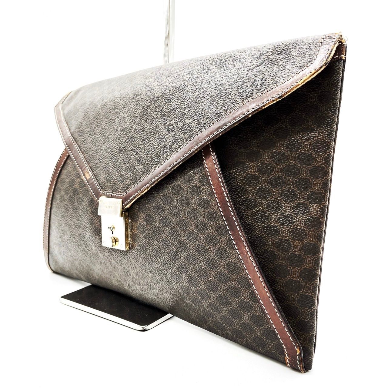 ✨良品✨ CELINE セリーヌ クラッチバッグ ポーチ マカダム柄 ✨良品✨ CELINE セリーヌ クラッチバッグ ポーチ マカダム柄