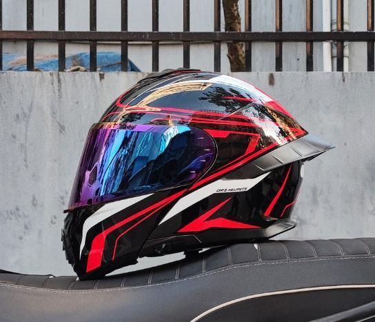 フリップアップ式 ダブルレンズ オンロード ルフェイスヘルメットインナー丸洗い可
