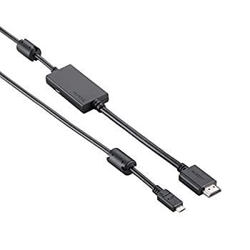 【中古】ELECOM MHL3.0変換ケーブル 2.0m ブラック MPA-MHL3HD20BK