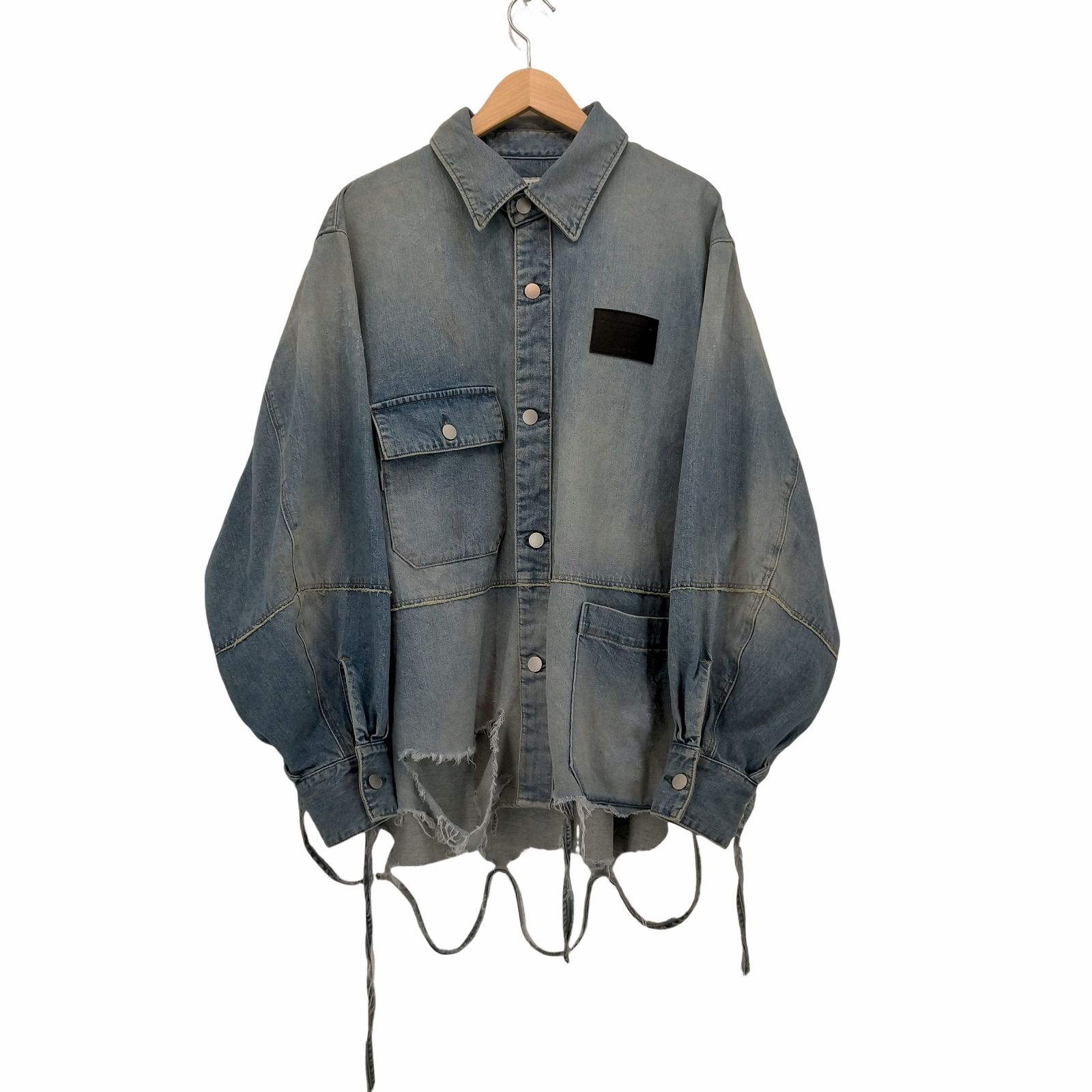 Jieda 23ss 散らかし DAMAGE OVER DENIM SHIRT