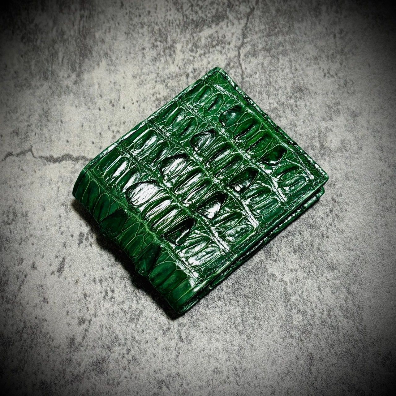 無双 クロコダイル 財布 二つ折り 折財布 メンズ財布 ホーンバッグ 
