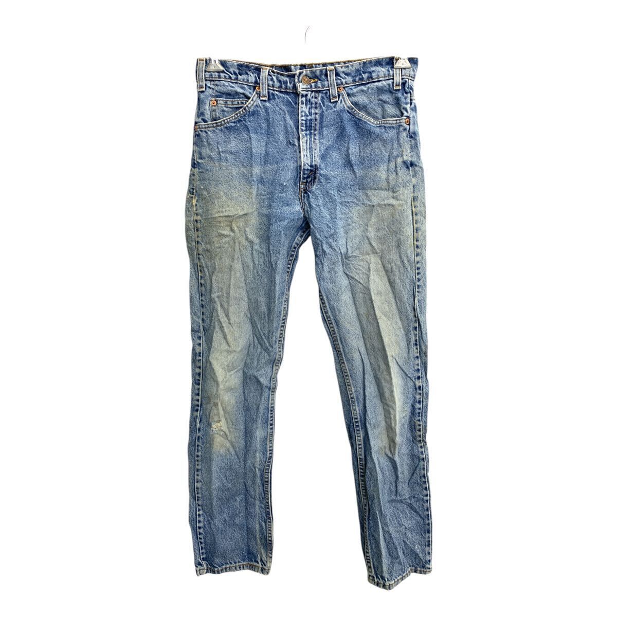 Levi's 505 デニムパンツ W32 リーバイス オレンジタブ レギュラーフィット ブルー コットン USA製 古着卸 アメリカ仕入 2501-1032