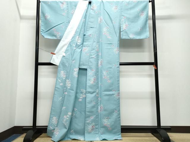 平和屋着物▽上質な小紋 単衣 舞花文 正絹 逸品 CAAQ9037vf - メルカリ 