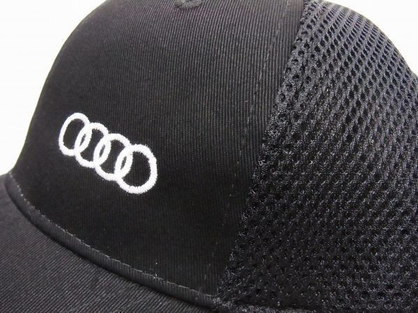 ★Audi アウディフォーリングス メッシュキャップブラック入手困難男女兼用レア ☆Audi アウディフォーリングス メッシュキャップブラック入手困難男女