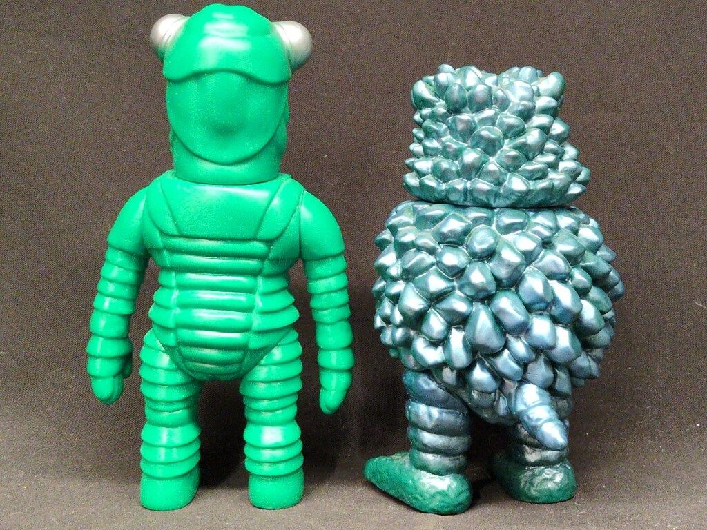 日*0様 ビニパラベビー セミ人間＆ガラモン ソフビ マーミット 世紀の大怪獣シリーズ/ビニパラベビー セミ人間&ガラモン