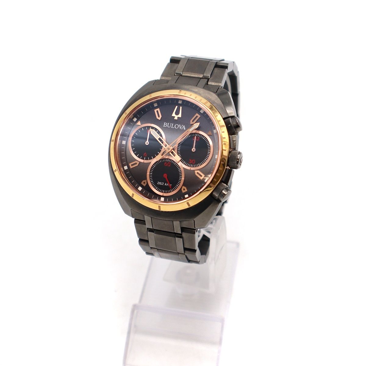 Bulova ブローバ クロノグラフ カーブ スポーツ ステンレス クオーツ 
