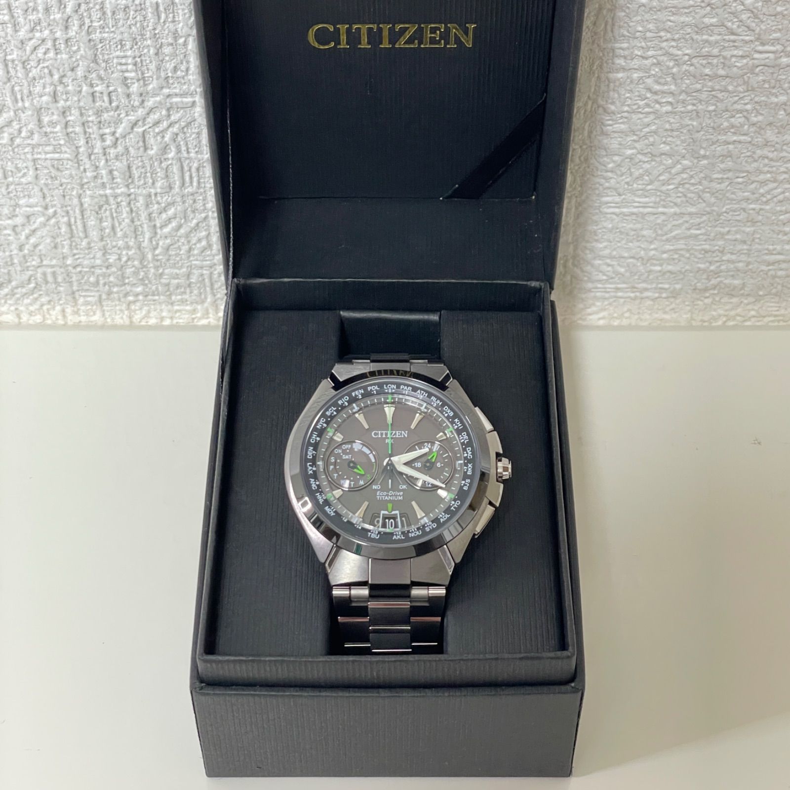 T602）美品 正常稼動 CITIZEN シチズン ATTESA アテッサ Eco-Drive 