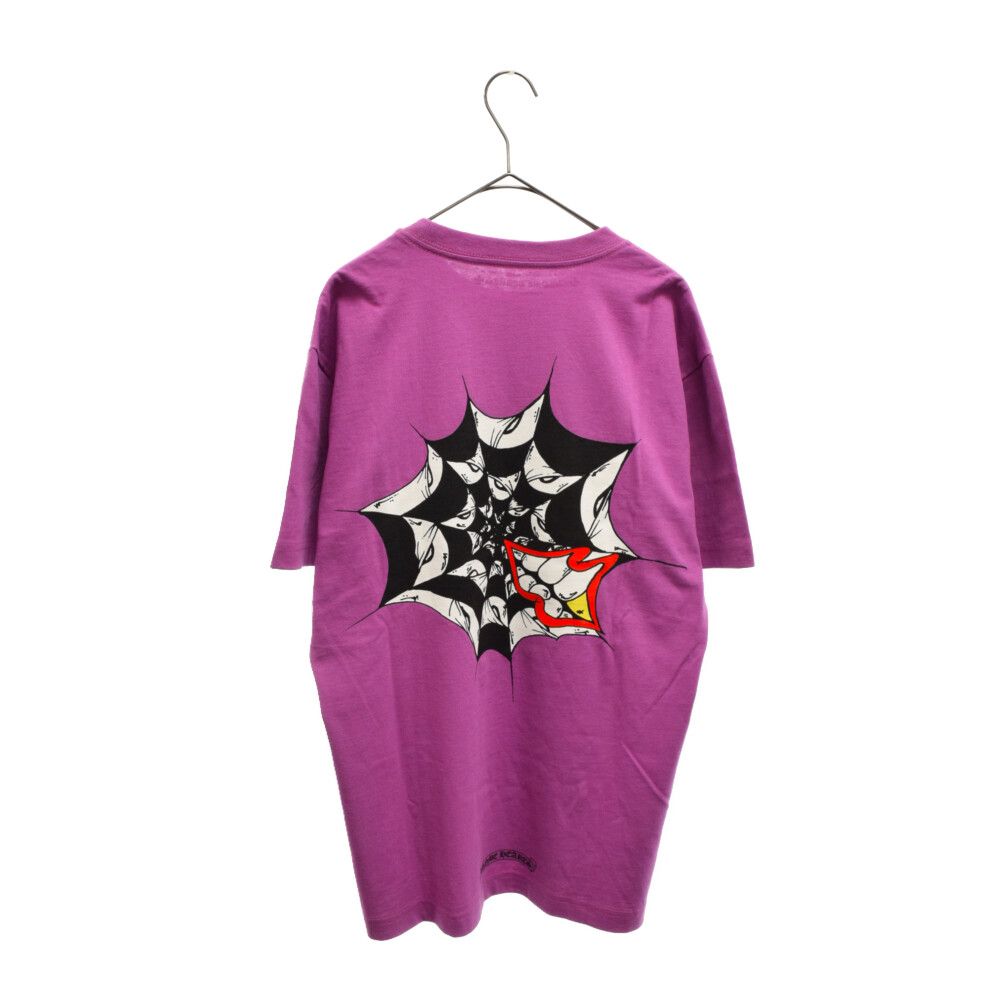 CHROME HEARTS (クロムハーツ) ×MATTY BOY PPO PHYSM T-SHRT ×マッティボーイ スパイダーチョンパー バックプリント半袖Tシャツ カットソー パープル - メルカリ