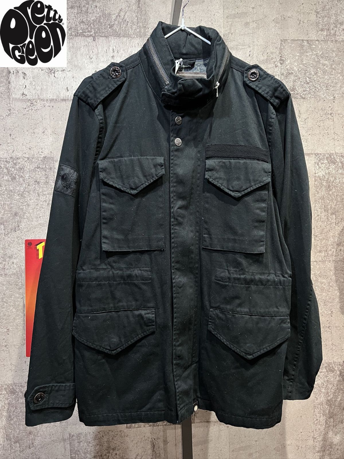 美品 Pretty Green 正規 M-65 ミリタリージャケット ブラック 3 リアム