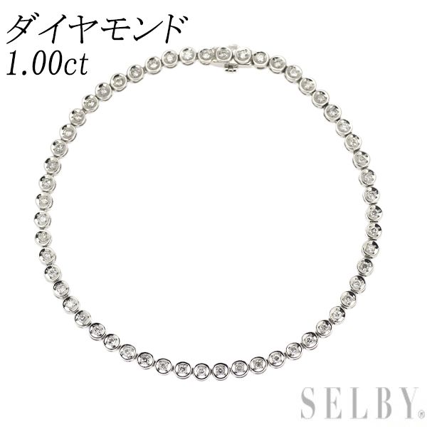 Pt 850 ダイヤ1.00ct テニスブレスレット 楽天市場】pt850【1.00ct】ダイヤモンド テニスブレスレット