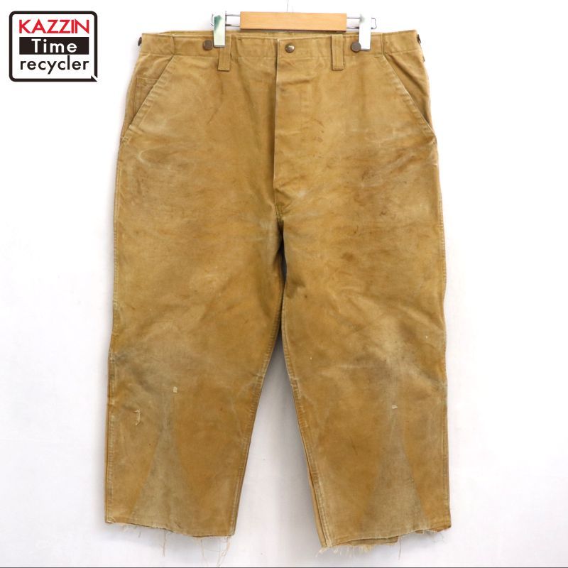 30s HIRSCH WEIS MFG LOGGER ユニオンチケット付き ダック ハンティングパンツ メンズ XL~サイズ相当 ビッグサイズ オーバーサイズ