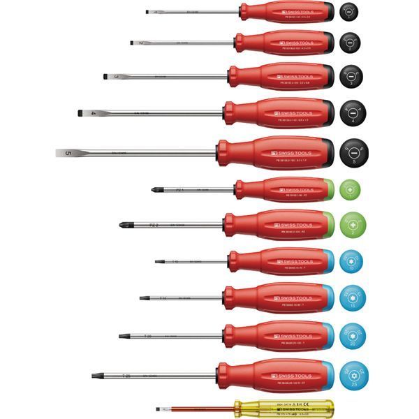 PB SWISS TOOLS ピービースイスツールズ 12本組 スイスグリップEVO ドライバーセット 38472