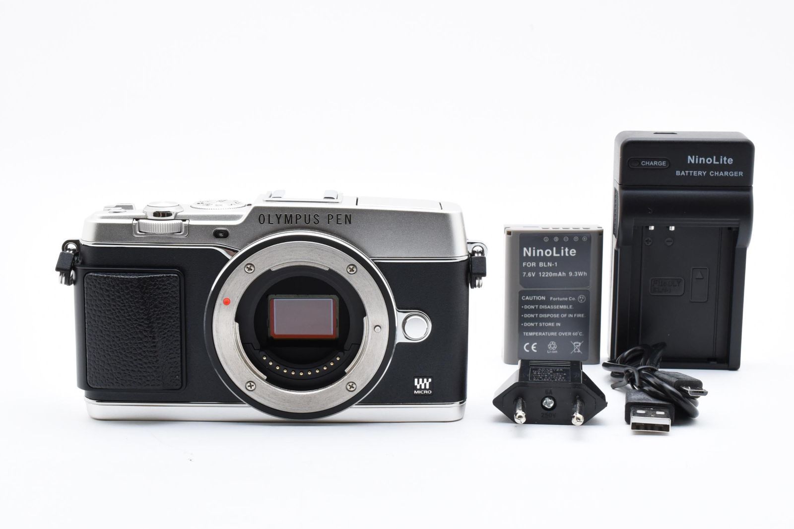 上品 シャッター回数 2826回 オリンパス OLYMPUS PEN E-P5 ボディ シルバー LL2350 3789