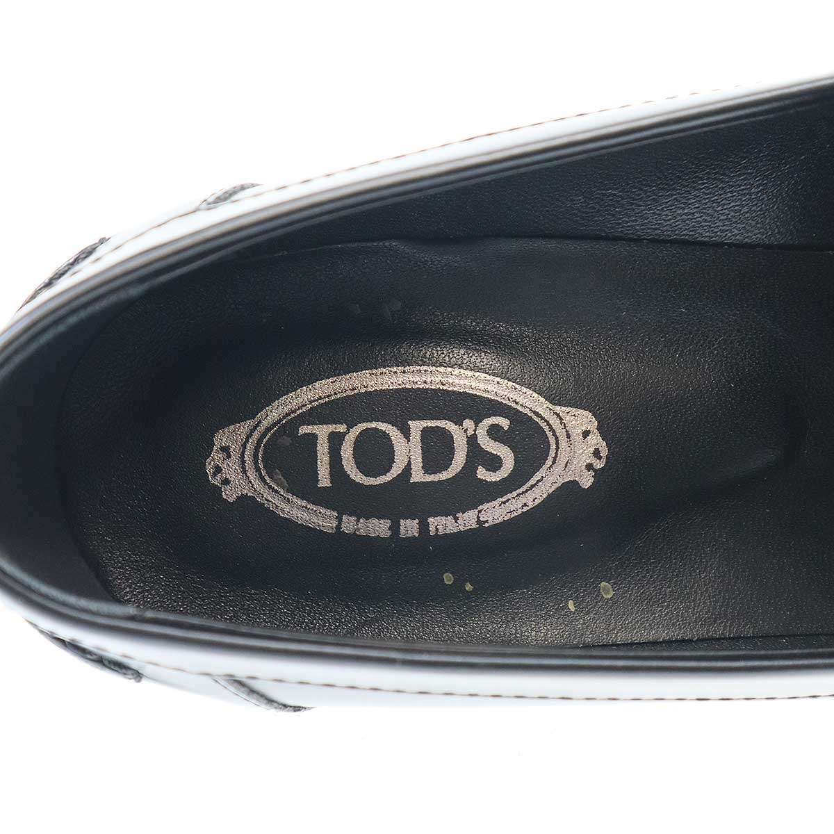 TOD'S オファー トッズ ポインテッドトゥ レザーシューズ ブラック 37