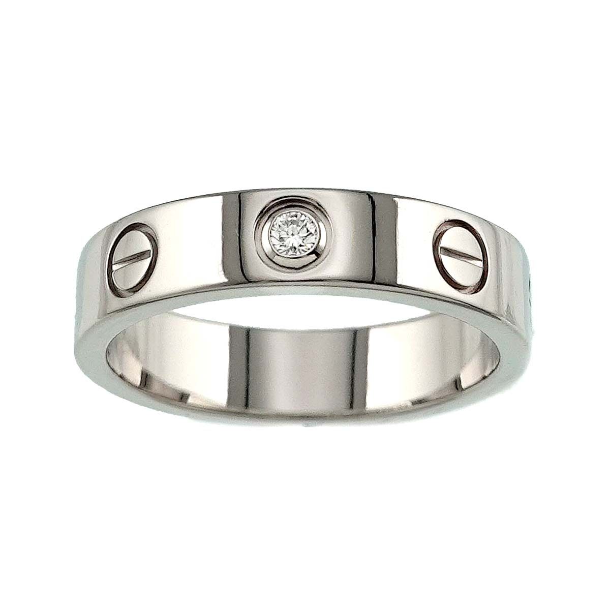 カルティエ Cartier ミニラブ #47 ダイヤ 1P リング K18 WG ホワイトゴールド 750 指輪 Mini Love Ring  90236805 - メルカリ