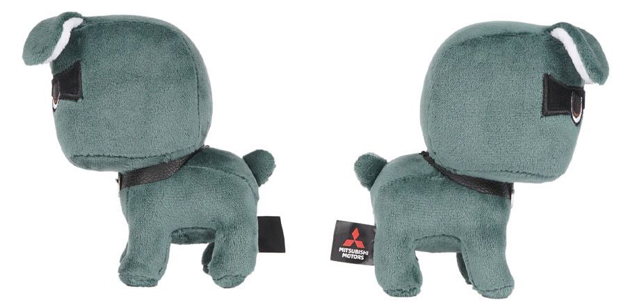 デリカミニ犬 デリカミニキャラクター デリ丸 ぬいぐるみ 1個 黒デリ丸