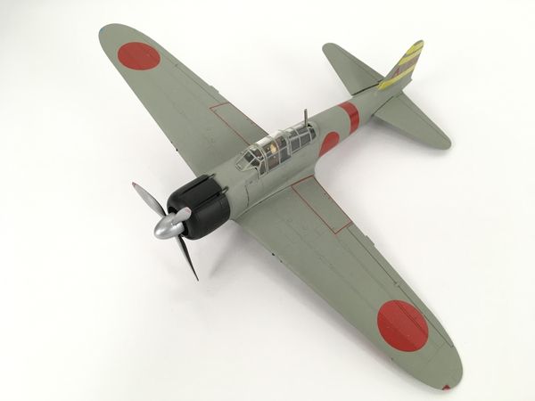 マルシン 1/48 零式艦上戦闘機21型 真珠湾攻撃機/空母 赤城 板谷茂少佐