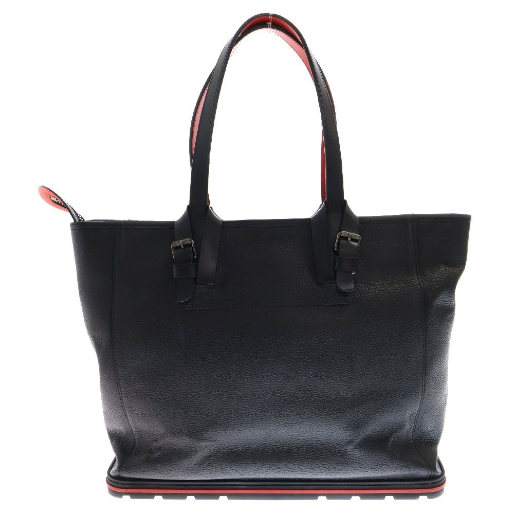 Christian Louboutin カバタ スタッズ レザーミニ トートバッグ Cabata mini - トートバッグ - コットン - ブラック - Christian
