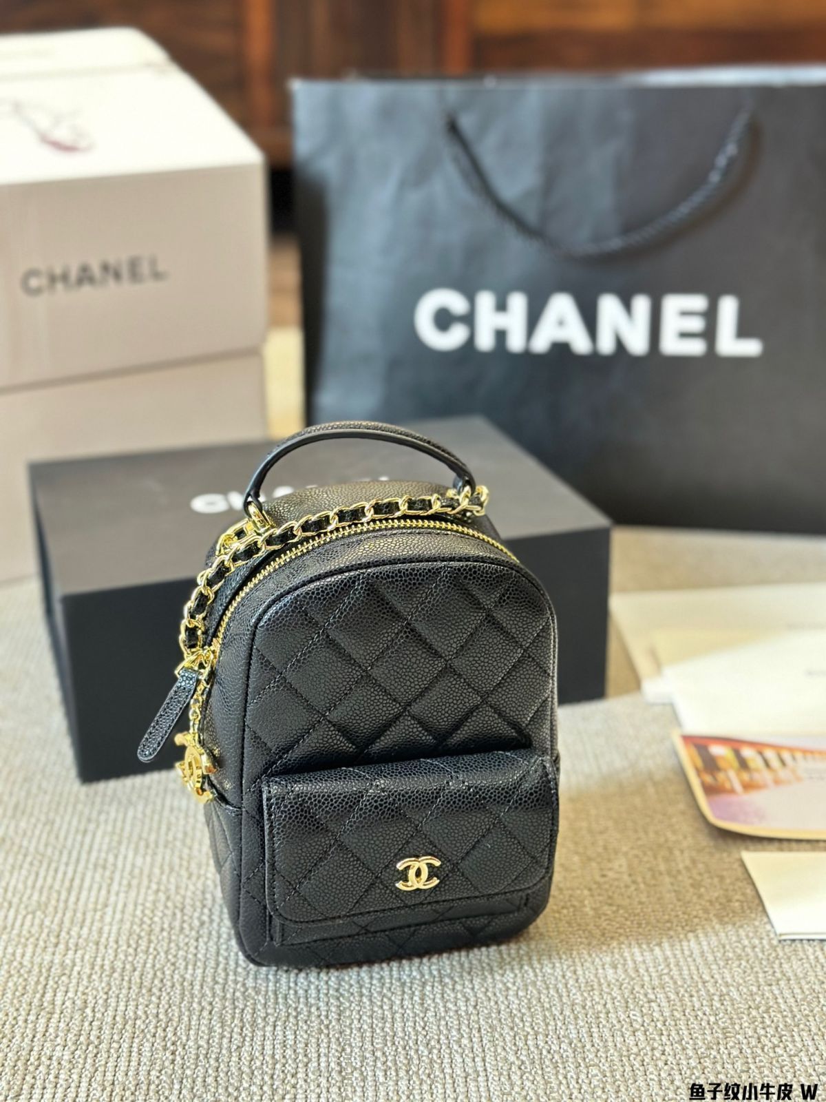 VINTAGE●CHANEL●スモール バックパック 今日特価】Vintage Chanel Backpack ヴィンテージシャネル