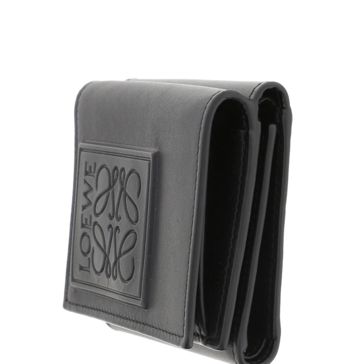 美品】ロエベ トライフォールドウォレット 三つ折り財布 LOEWE ロエベ 