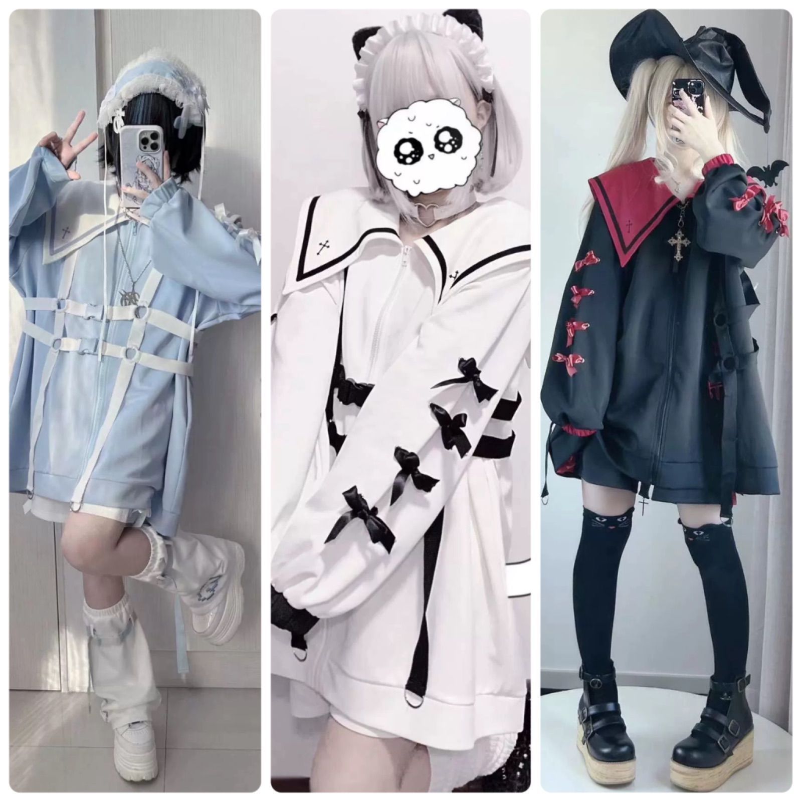天使界隈 悪魔界隈 アウター Amazon.co.jp: [XHSUKADO] サブカル系 機能服