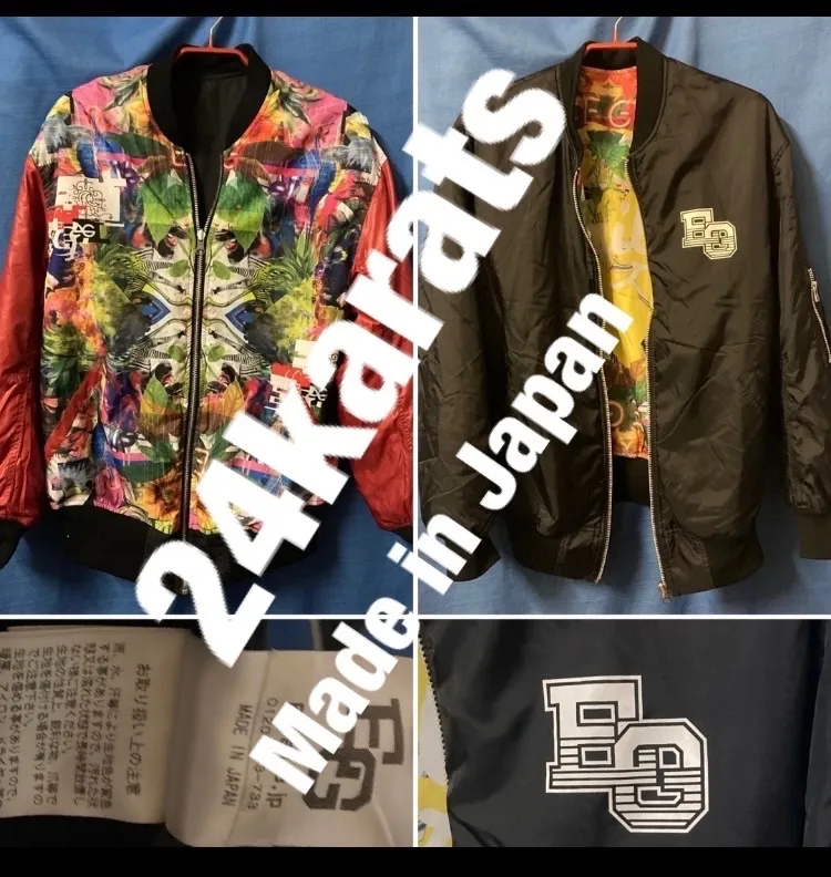 未使用】 トゥエンティーフォーカラッツ ブルゾン MA1 スタジャン 2XL