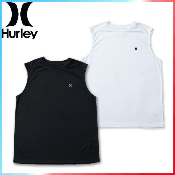 HURLEY ハーレー メンズ ラッシュガード MENS RASH ICON SLEEVE LESS MRG2310034 男性 タンクトップ サーフィン UVカット 日焼け防止 クラゲ対策 メール便対応 @超メルカリ市