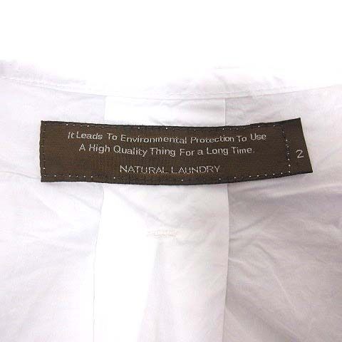 ナチュラルランドリー NATURAL LAUNDRY シャツ ブラウス ノーカラー