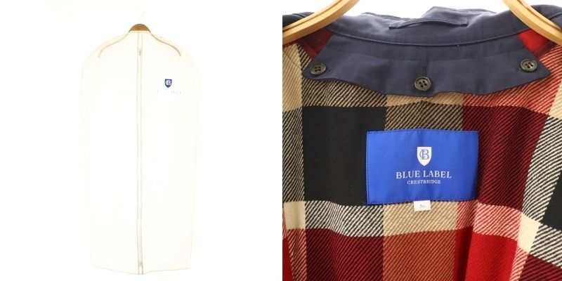 美品　BLUE LABEL CRESTBRIDGE トレンチコート 36 BLUE LABEL CRESTBRIDGE トレンチコート コート 「一部店舗限定
