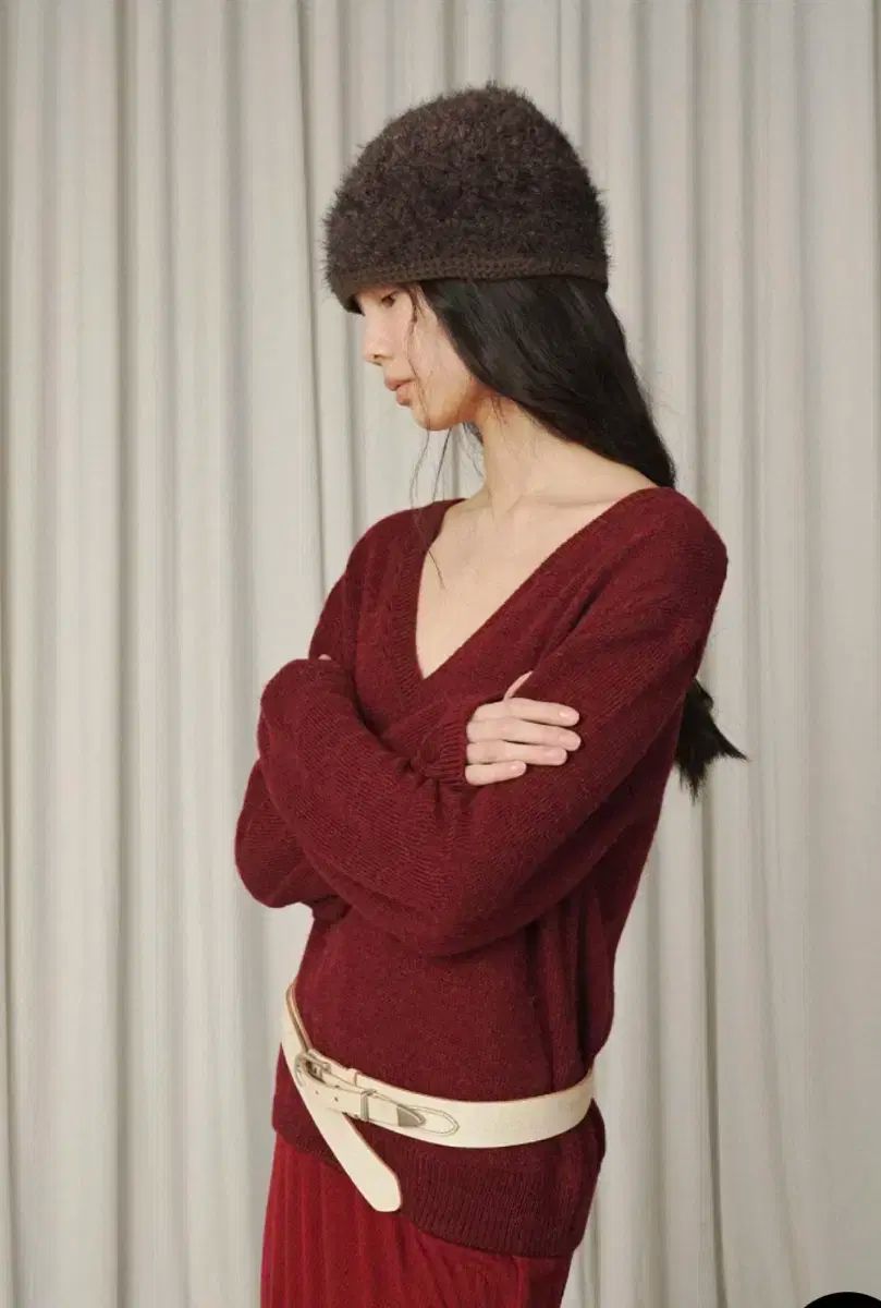  verso シアリング アルパカ ハット クマ ニット帽 ビーニー 帽子