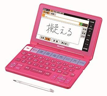 非常に良い】シャープ カラー電子辞書 音声対応/タイプライターキー