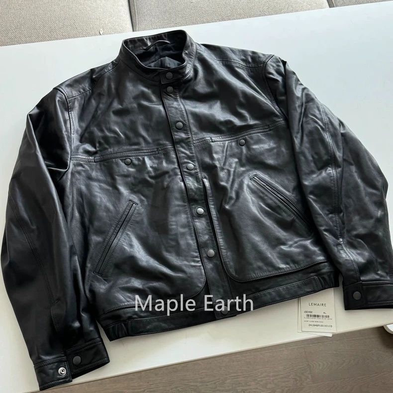 Lemaire】2024SS モーターサイクル ライダースジャケット 黒