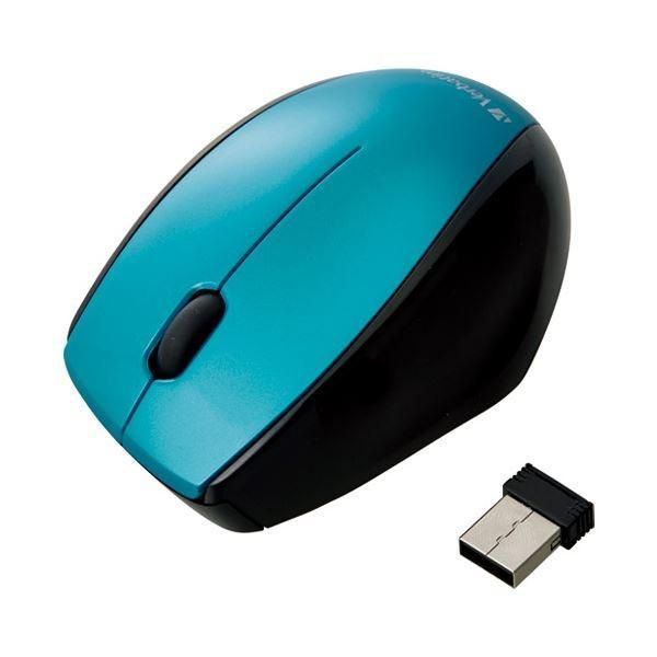 （まとめ）三菱ケミカルメディア Blue LEDマウス MUSWBLBV1 ブルー〔×10セット〕