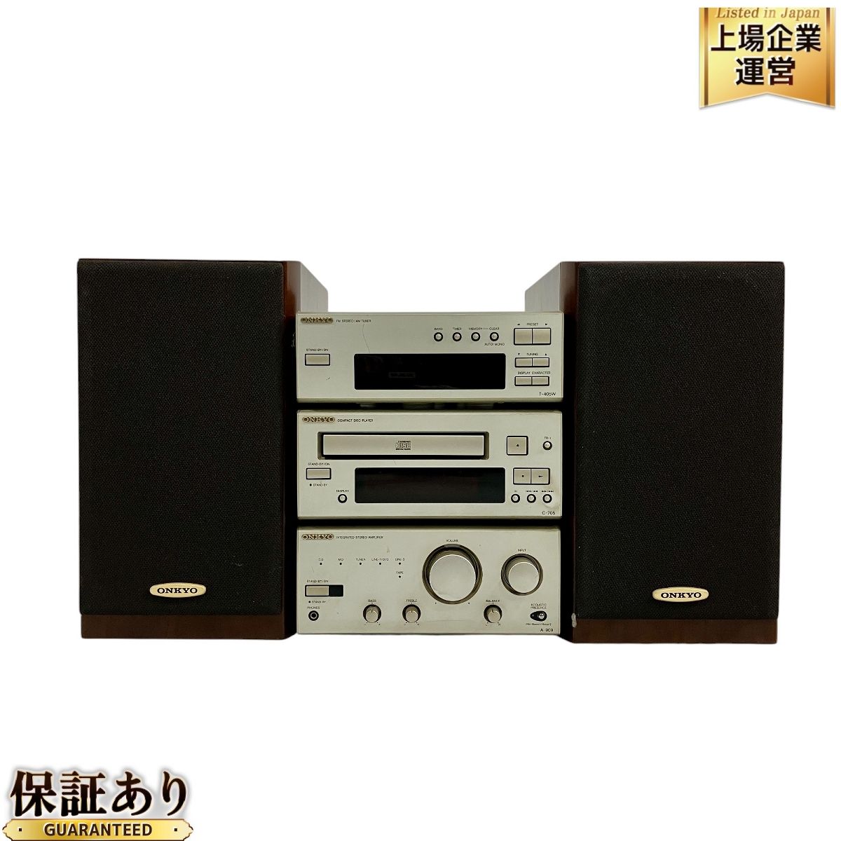ONKYO オンキョー システムコンポ A-909 T-405W C-705 D-102AX 音響