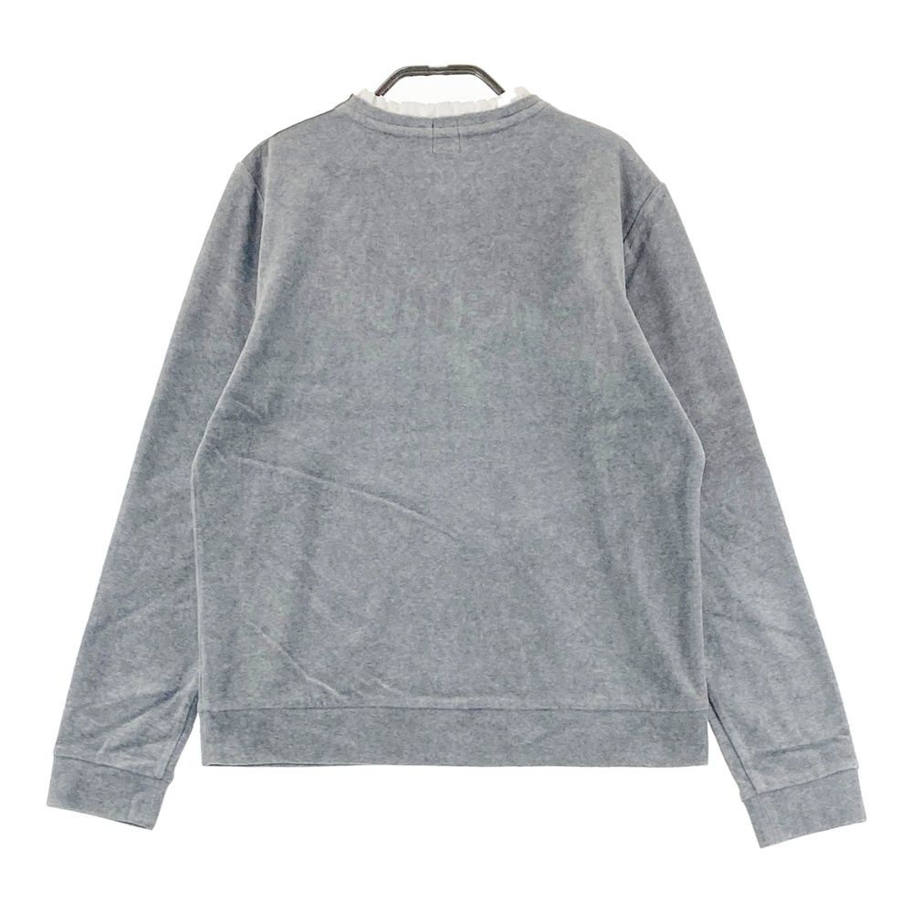 サイズ：40 ARCHIVIO アルチビオ 長袖ベロアTシャツ グレー系