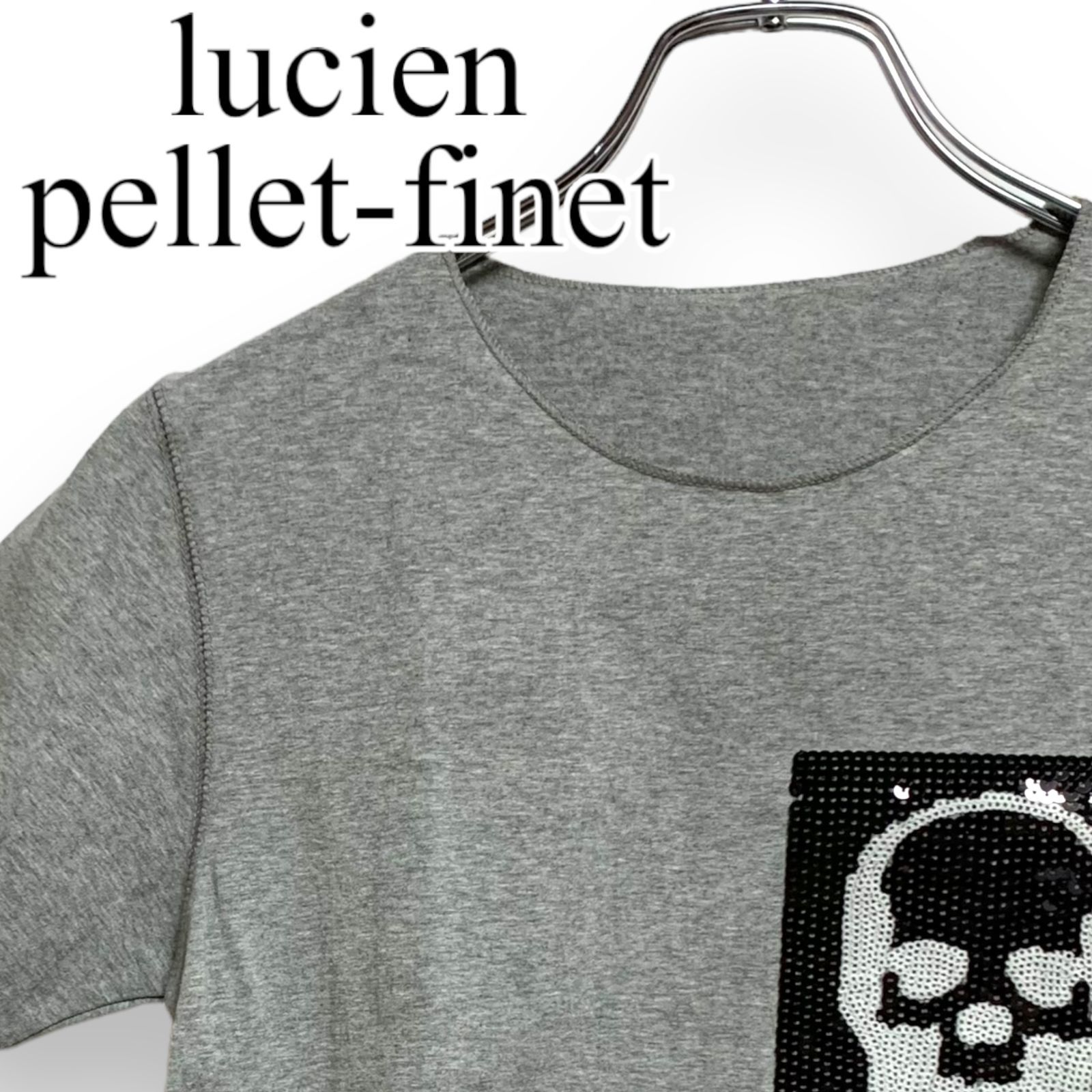 lucien pellat-finet ルシアンペラフィネ シークイン刺繍Tシャツ 