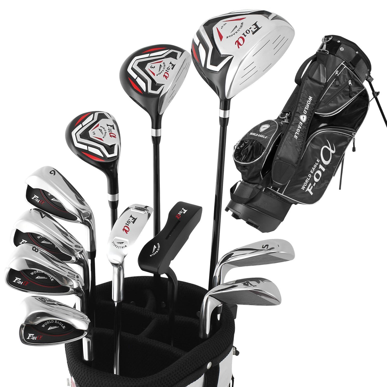 WORLD EAGLE F-F-01α クロス クラブセット 10本 右用 バッグ:付属なし  