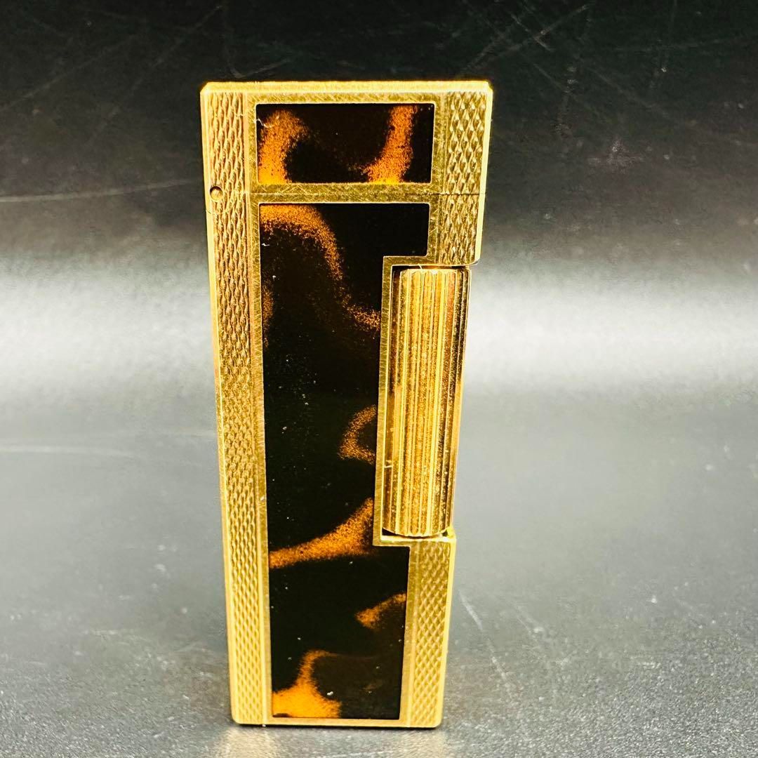 dunhill ダンヒル ローラータイプ ガス ライター 鼈甲 - ゴールド