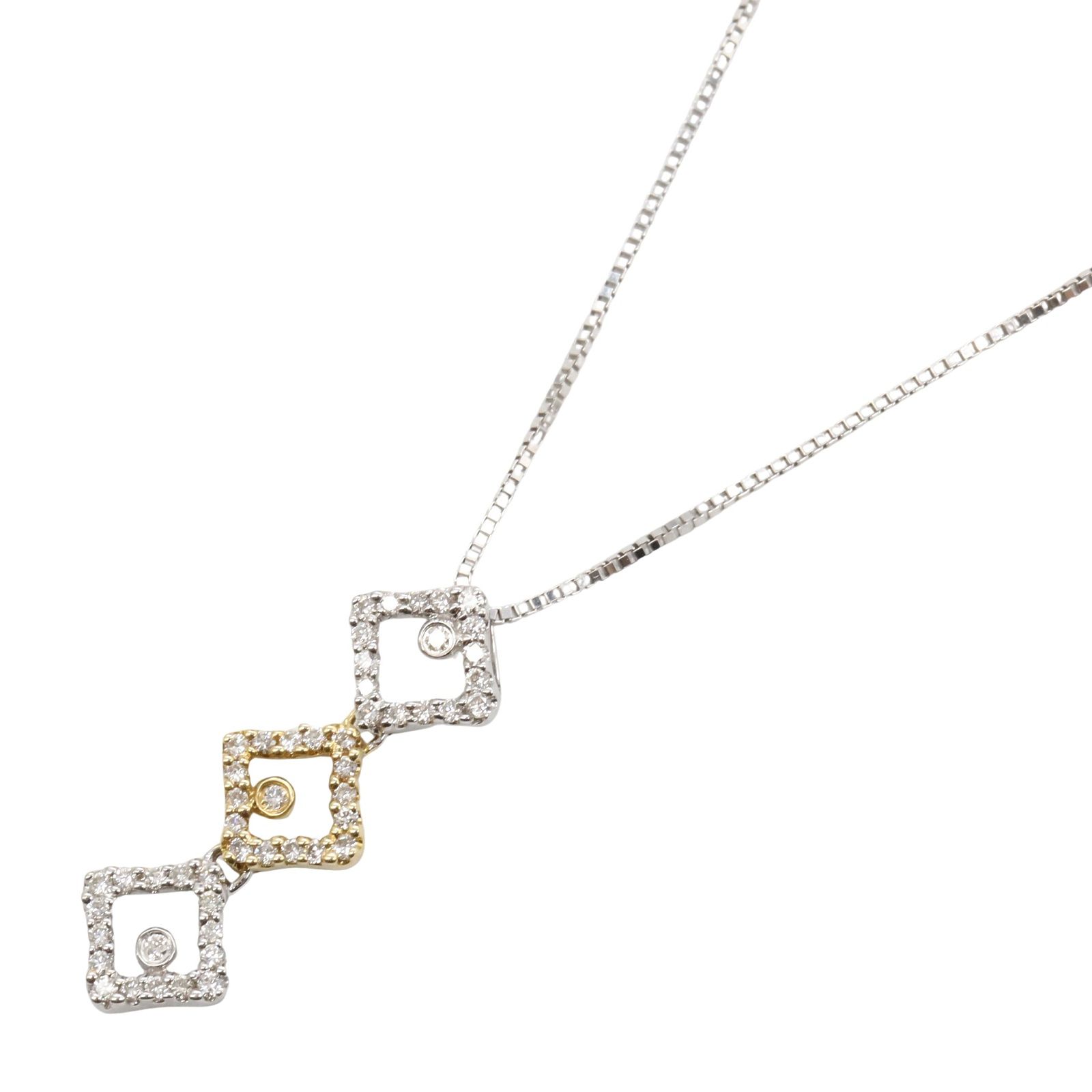 ジュエリー JEWELRY ネックレス ダイヤモンド ネックレス ﾀﾞｲﾔ 3.7g 首 