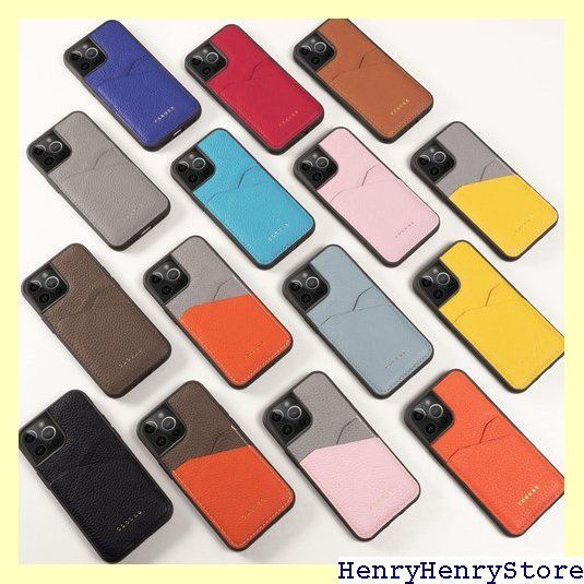 COGURE コグレ iPhone16Plus ケース 本革 シュリンクカーフレザー カード入れ シンプル おしゃれ ギフトボックス付き COPC2 ブルーリン 2112