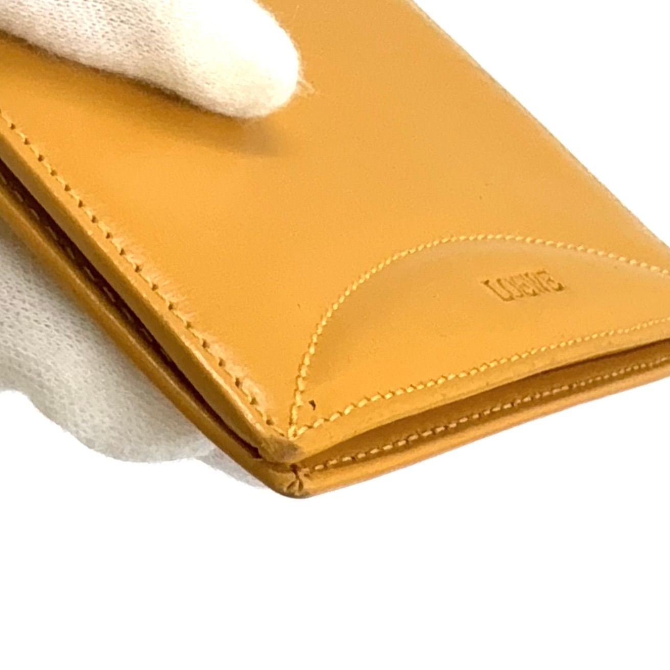 LOEWE レザー カード入れ イエロー/ラベンダー LOEWE レザー イエロー カードケース - メルカリ