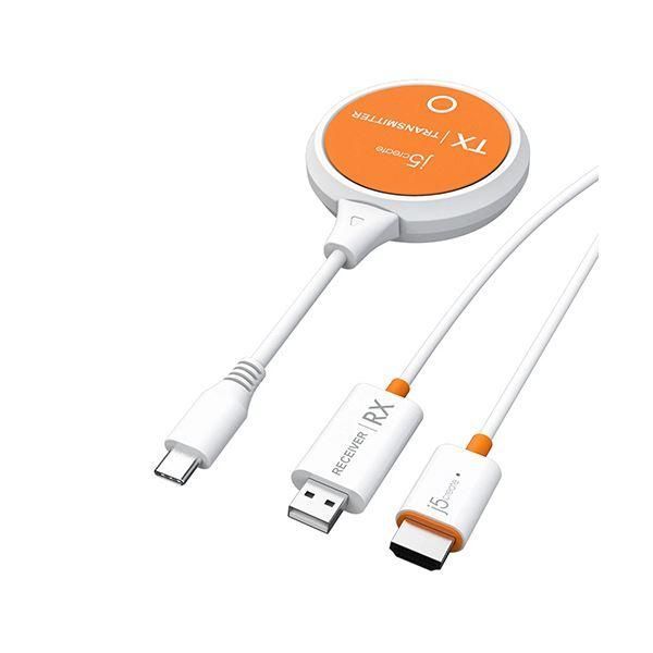j5 Create USB-C toHDMI ワイヤレスエクステンダー 白 JVAW62 1パック