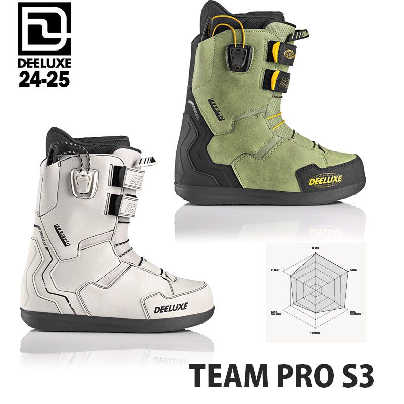 一部即出荷可能 スノーボード ブーツ フリースタイル 24-25 ディーラックス チームプロ DEELUXE TEAM PRO S3 メンズ レディース 日本正規品
