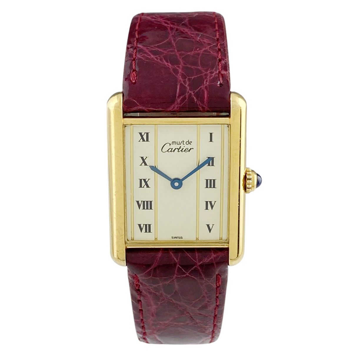 カルティエマストタンク ヴェルメイユ レディース 腕時計 CARTIER 中古