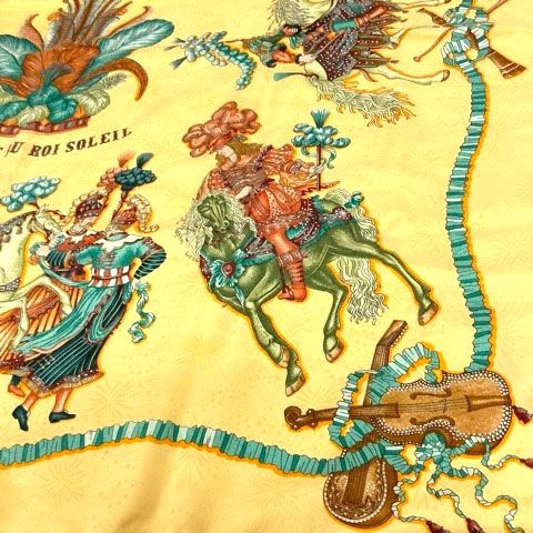 エルメス　HERMES　スカーフ　カレ90　太陽王の祝典 エルメス カレ90 LES FETES DU ROI SOLEIL 太陽王の祝典