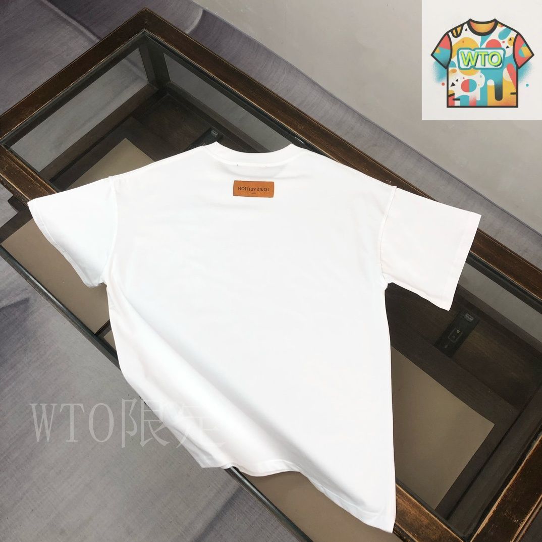 【清楚な雰囲気がとってもお洒落♪】Louis Vuitton★Tシャツ 今日特価】Louis Vuitton 25SS 男女共通ユニセックス ハイセンス