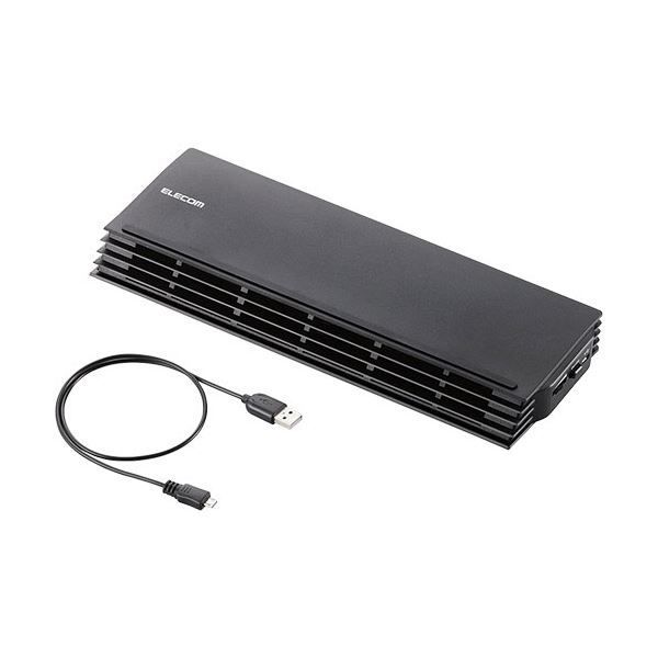 (まとめ) エレコムノートPC用クーラー(薄型コンパクトタイプ) 12.1~17インチ対応 SX-CL20BK 1台 