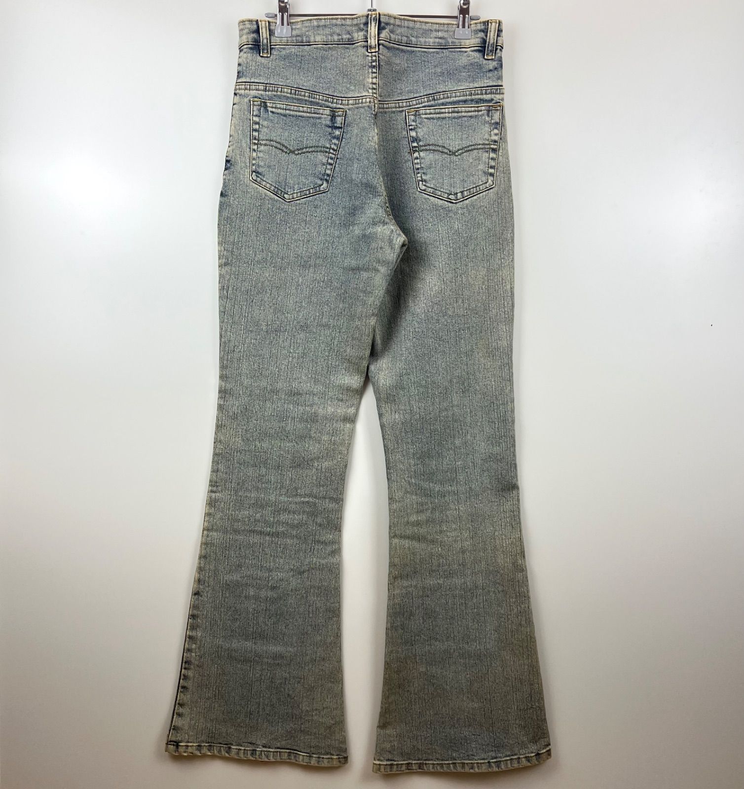 パンツ archive grunge flare denim pants beige archive grunge fade flare denim pants - メルカリ